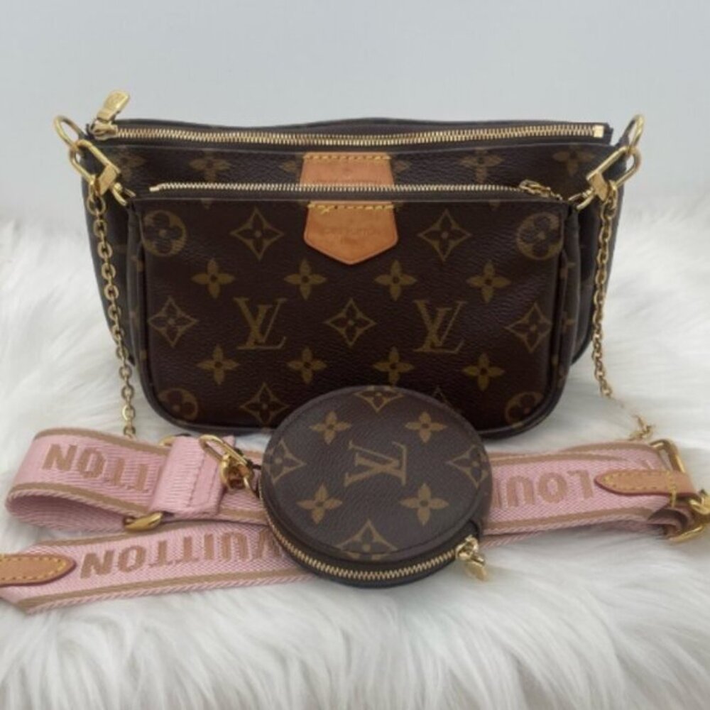 Louis Vuitton Mahjong Bag Three-piece Set Three-piece Set Pink Ribbon - Picture 2 of 5